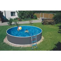 Mountfield Azuro Azuro zwembad, 3.6 x 1.2 meter, grijs/wit, liner LAGOON, dikte 0.5 mm - zonder filter, met zijwaartse openingen
