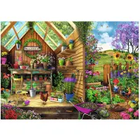 Ravensburger puzzel Blik in het tuinhuis Karton Puzzel