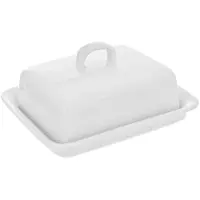 Orion - Witte Keramische Botervloot - 16x12,5x9 cm - Vaatwasserbestendig