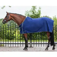 QHP Deken fleece basic zonder singels Navy - 205 - Zweetdeken