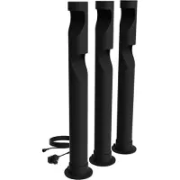 Philips Desi GardenLink - 3-pack - Sokkellamp - 24V - Warm wit licht; 2700K - Zwart - Tuinpadverlichting