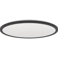 Eglo Badkamer lamp met remote Rovito-R rond - zwart - Ø 50cm