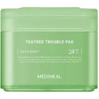 Mediheal Tea Tree Trouble Pad – Kalmerende toner-pads voor een onzuivere, gevoelige huid 100 St