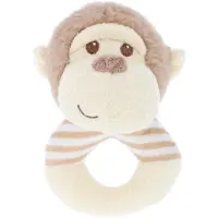 Keel Toys ring Rammelaar aapje - 14 cm - Dieren knuffels