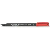 Staedtler Universele stift Lumocolor, S, WF, rood, 10 st.