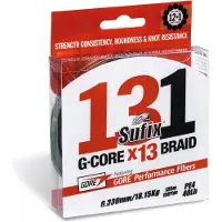 Sufix 131 G-core Braided Line 1500 M Geel 0.148 mm