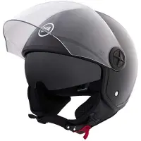 BHR 840 - Dual Shield - Vespa Helm - Glans Zwart - Maat XXL - Hypoallergeen - Dubbel Vizier - Bromfiets - Snorfiets - Motorhelm