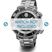 Buddha to buddha horlogeband BTB.M.D.3H.06 / 46mm / BTB.M.D.3H.01 Staal Zilver 21mm