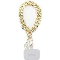 GUESS Big Hand Strap - Universeel Telefoon Koord - Universele Polsstrap - Smartphone Ketting - Geschikt voor alle Smartphones - Goud
