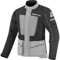 Bogotto Tampar Tour Waterdichte Zwart Grijs Textiele Motorjas Maat L