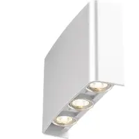 BES LED LED Wandlamp - Brinton Victo - Up & Down - 6W 480lm - 865 Helder/Koud Wit 6500K - Voor Buiten en Binnen - Waterdicht IP65 - Rechthoek - Wit