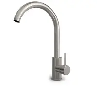 Hotbath Buddy B104 wastafelkraan met draaibare uitloop geborsteld nikkel