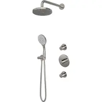 Hotbath Buddy IBS12 inbouw regendouche 20cm geborsteld nikkel