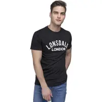 Lonsdale Shirt 'Bradfield' zwart / wit