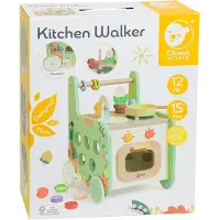 ClassicWorld houten loopwagen keuken - educatief speelgoed 15-delig.