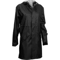 Ralka Regenjas Women Mizzle Zwart Wit-Maat 40