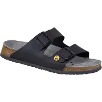 Birkenstock Clog Arizona ESD, maat 42, zwart. Bovenmateriaal: Birko-Flor, conform EN 61340,