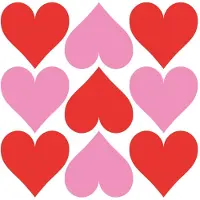 Ppd Lunch servetten - Hearts Graphic