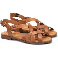 Pikolinos Sandaal 'Sandalette Damen W0X-0556ST 250 Echtleder in braun' bruin