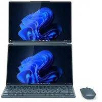 Lenovo Yoga Book 9i Gen 10 14 Intel Intel Core Ultra 7 255H-processor E-cores tot 4,40 GHz en P-cores tot 5,10 GHz, Windows 11 Home 64, 512 GB SSD M.2 2242 PCIe Gen4 TLC - 83KJCTO1WWBE1, Tidal Teal