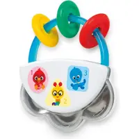 Baby einstein Tiny Tambourine Muziek Speelgoed & Rammelaar, BPA-vrij, Leeftijd 3 Maanden+