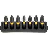 DeWalt Accessoires Bitset | Houder + IMPACT Torsion | 25 mm | PBitset | H1 x1, PBitset | H2 x2, PZ1 x1, PZ2 x2, PZ3 x1 - DT70809-QZ