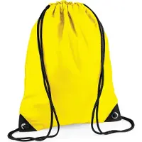 Bagbase Premium Gymsac Sporttas - 11 Liter Yellow
