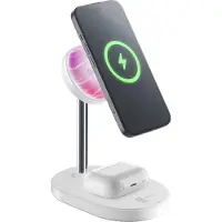 Cellularline 8018080491917 Headset, Universeel Wit AC Draadloos opladen Snel opladen Binnen