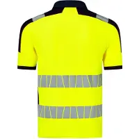 Havep 10080 Polo High Visibility+ Fluo Geel/Marine maat L heren
