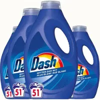 Dash Vloeibaar Wasmiddel Witter dan Wit - 4 x 51 Wasbeurten - Voordeelverpakking