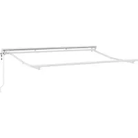 vidaXL Zonnescherm Frame Verstelbaar Wit 3 x 2 m Staal