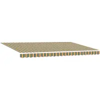 vidaXL Uitschuifbare luifel Groen en Geel 500 x 300 x 165 cm