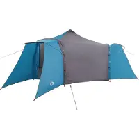 vidaXL Tipi Tent met dak met opslag Blauw 492 x 492 x 275 cm taft
