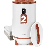 SereneLife Handdoek verwarmer – Elektrische Towel warmer met Geurfunctie – Automatische Uitschakeling – Cherry