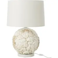 J-Line Table lamp shell white large