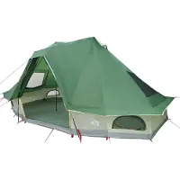 vidaXL Tipi Tent met dak met opslag Groen 466 x 310 x 240 cm taft