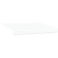 vidaXL Vervangingsdoek voor zonnescherm Wit 280 x 245 cm Polyester
