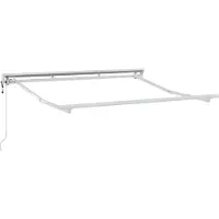 vidaXL Zonnescherm Frame Verstelbaar Wit 2,5 x 2 m Staal