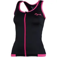 Rogelli Abbey Dames Fietstop - Mouwloos - Zwart/Roze