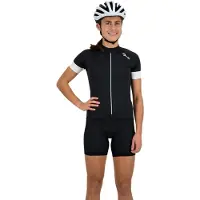 Rogelli Modesta Fietsshirt Dames - Korte Mouwen - Wielershirt - Zwart - Maat XS