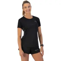 Rogelli Core Hardloopshirt Dames - Korte Mouwen - Zwart - XL