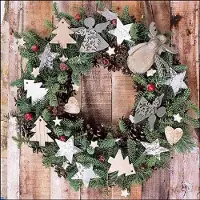 Ambiente - Lunch servetten - X-Mas Wreath