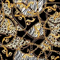 Ambiente - Lunch servetten - Golden Pattern Black