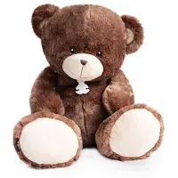 Doudou et Compagnie Pluche Beer - Ours Bellydou - Bruin (90cm)