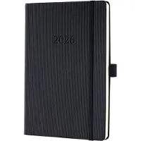 Sigel weekagenda 2026 Conceptum formaat A5 met extra notitieruimte zwart hardcover