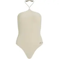 Karl Lagerfeld Badpak ecru / zilver / parelwit