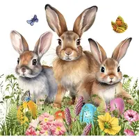 Ppd - Lunch servetten - Easter Hello