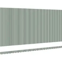 vidaXL Vervangingsdoek zonnescherm voor 6x3 m Groen en wit gestreept