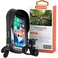 Xssive B7N Telefoonhouder Fiets met Opbergvak - Fietshouder Stuur - GSM Houder Fiets - Waterdicht & 360° Draaibaar