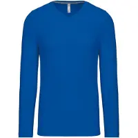Kariban T-shirt V-hals lange mouwen K358